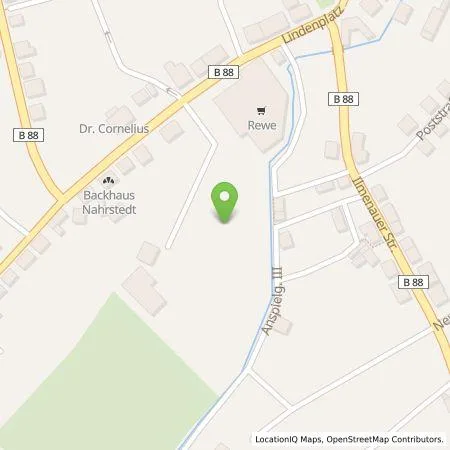 Standortübersicht der Tankstelle Shell Deutschland GmbH in 99330 Gräfenroda