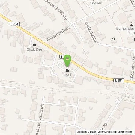 Standortübersicht der Tankstelle Shell Deutschland GmbH in 51107 Koeln