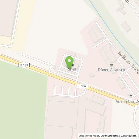 Standortübersicht der Tankstelle Shell Deutschland GmbH in 06869 Coswig