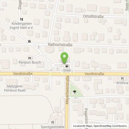 Standortübersicht der Tankstelle Shell Deutschland GmbH in 81247 Muenchen