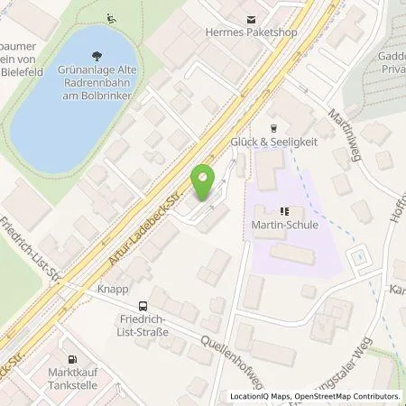 Standortübersicht der Tankstelle Shell Deutschland GmbH in 33617 Bielefeld