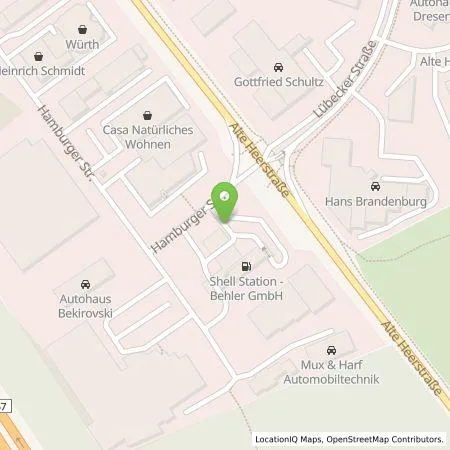 Standortübersicht der Tankstelle Shell Deutschland GmbH in 41540 Dormagen