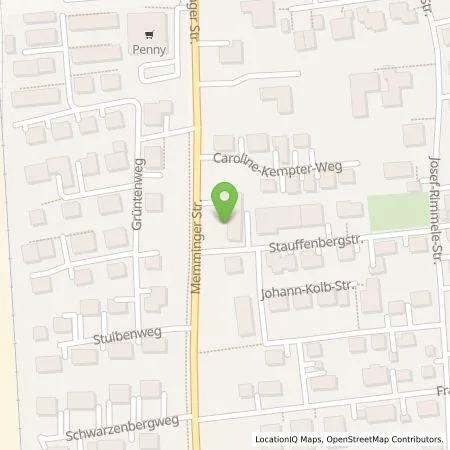 Standortübersicht der Tankstelle Shell Deutschland GmbH in 89257 Illertissen