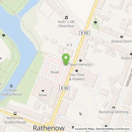 Standortübersicht der Tankstelle Shell Deutschland GmbH in 14712 Rathenow