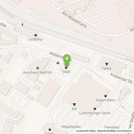 Standortübersicht der Tankstelle Shell Deutschland GmbH in 56727 Mayen