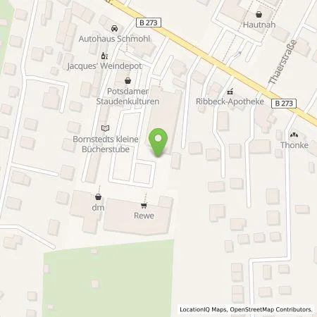 Standortübersicht der Tankstelle Shell Deutschland GmbH in 14469 Potsdam