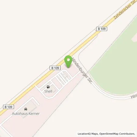 Standortübersicht der Tankstelle Shell Deutschland GmbH in 17268 Templin