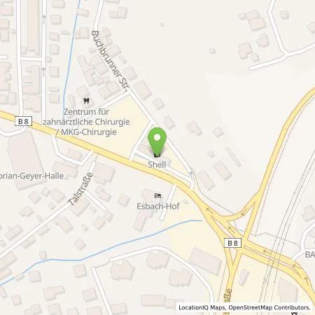 Standortübersicht der Tankstelle Shell Deutschland GmbH in 97318 Kitzingen