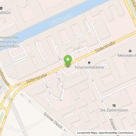 Standortübersicht der Tankstelle Hamburger Energiewerke Mobil GmbH in 20097 Hamburg