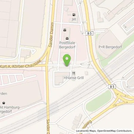 Standortübersicht der Tankstelle Hamburger Energiewerke Mobil GmbH in 21033 Hamburg