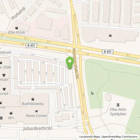 Standortübersicht der Tankstelle Hamburger Energiewerke Mobil GmbH in 22609 Hamburg