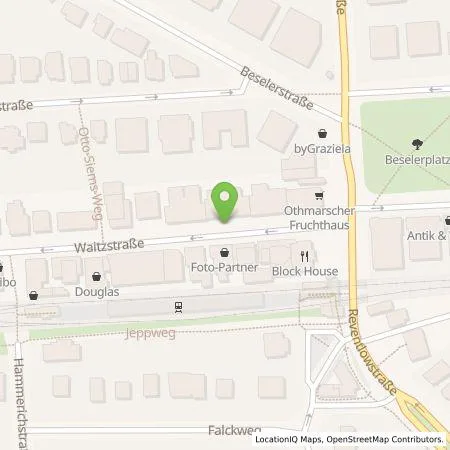 Standortübersicht der Tankstelle Hamburger Energiewerke Mobil GmbH in 22607 Hamburg