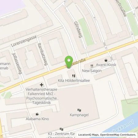 Standortübersicht der Tankstelle Hamburger Energiewerke Mobil GmbH in 22303 Hamburg