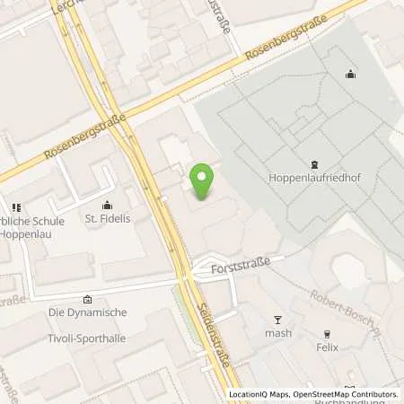 Standortübersicht der Tankstelle MARITIM Hotelgesellschaft mbH in 70174 Stuttgart