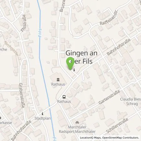 Standortübersicht der Tankstelle Albwerk Elektro- und Kommunikationstechnik GmbH in 73333 Gingen