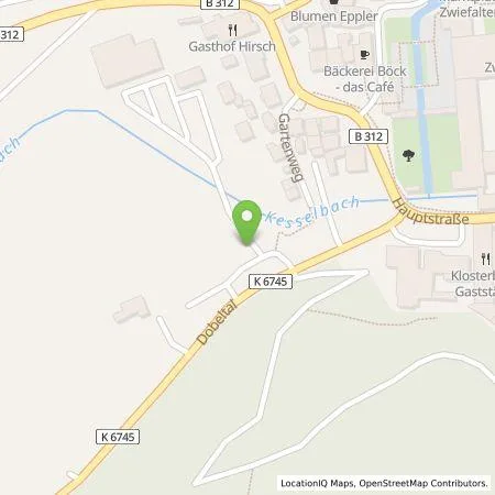 Standortübersicht der Tankstelle Albwerk Elektro- und Kommunikationstechnik GmbH in 88529 Zwiefalten