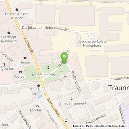 Standortübersicht der Tankstelle Eduard Schlögl Wildhandel in 83301 Traunreut