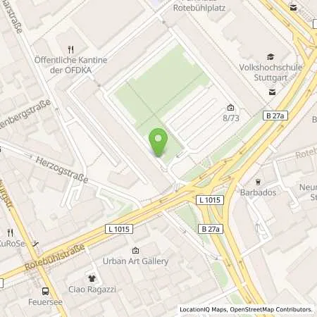 Standortübersicht der Tankstelle EnBW mobility+ AG und Co.KG in 70178 Stuttgart