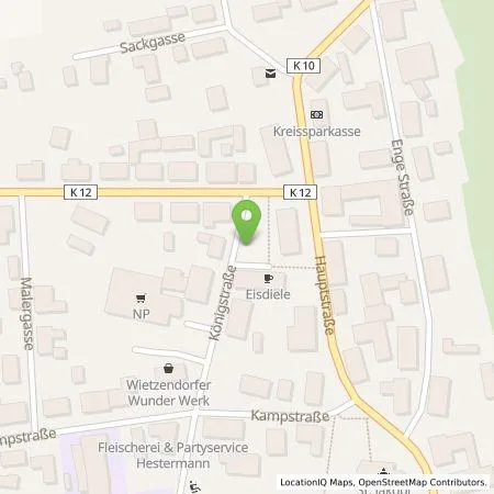 Standortübersicht der Tankstelle SVO Vertrieb GmbH in 29649 Wietzendorf