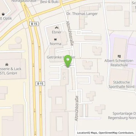 Standortübersicht der Tankstelle Landratsamt Regensburg in 93059 Regensburg