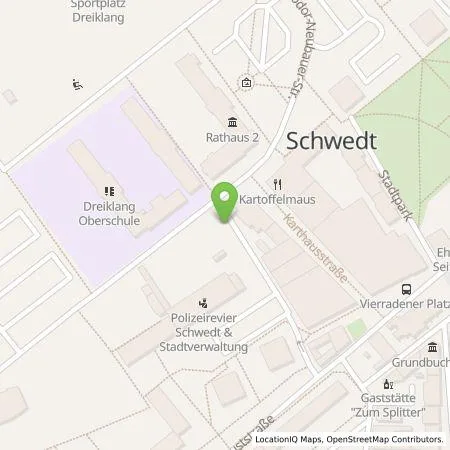 Standortübersicht der Tankstelle Stadtwerke Schwedt in 16303 Schwedt/Oder