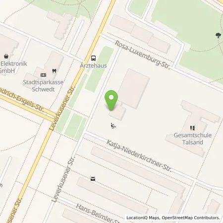 Standortübersicht der Tankstelle Stadtwerke Schwedt in 16303 Schwedt/Oder