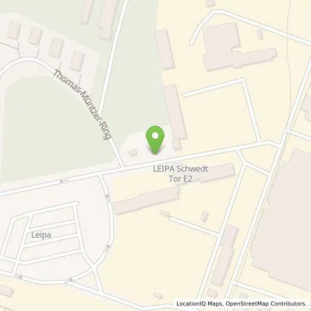 Standortübersicht der Tankstelle Stadtwerke Schwedt in 16303 Schwedt/Oder