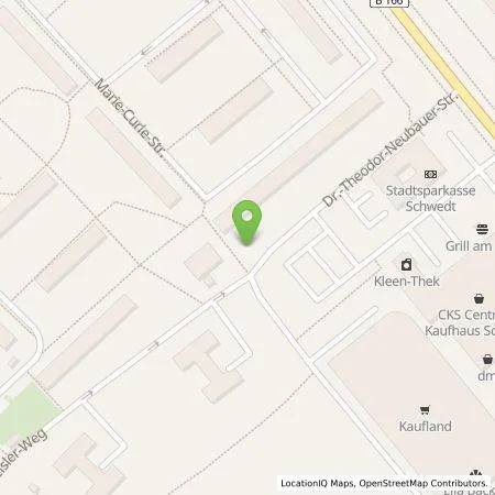 Standortübersicht der Tankstelle Stadtwerke Schwedt in 16303 Schwedt/Oder