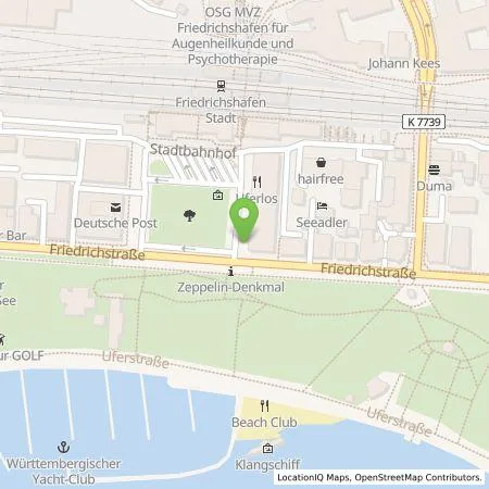 Standortübersicht der Tankstelle STADTWERK MOBILITY PLUS GmbH & Co. KG in 88045 Friedrichshafen