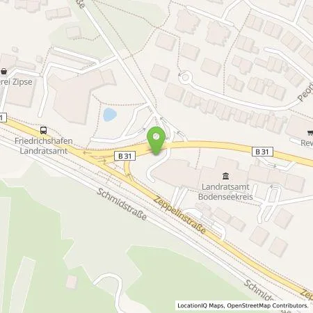 Standortübersicht der Tankstelle STADTWERK MOBILITY PLUS GmbH & Co. KG in 88045 Friedrichshafen