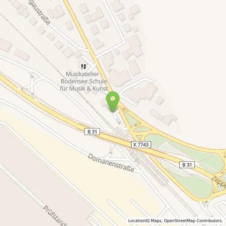 Standortübersicht der Tankstelle STADTWERK MOBILITY PLUS GmbH & Co. KG in 88048 Friedrichshafen/Manzell