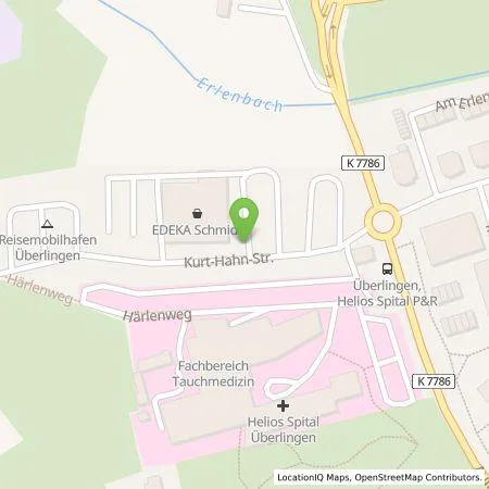 Standortübersicht der Tankstelle STADTWERK MOBILITY PLUS GmbH & Co. KG in 88662 Überlingen