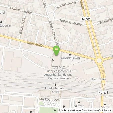 Standortübersicht der Tankstelle STADTWERK MOBILITY PLUS GmbH & Co. KG in 88045 Friedrichshafen