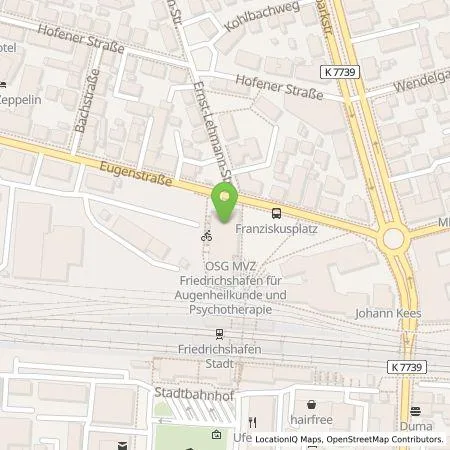 Standortübersicht der Tankstelle STADTWERK MOBILITY PLUS GmbH & Co. KG in 88045 Friedrichshafen