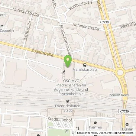 Standortübersicht der Tankstelle STADTWERK MOBILITY PLUS GmbH & Co. KG in 88045 Friedrichshafen