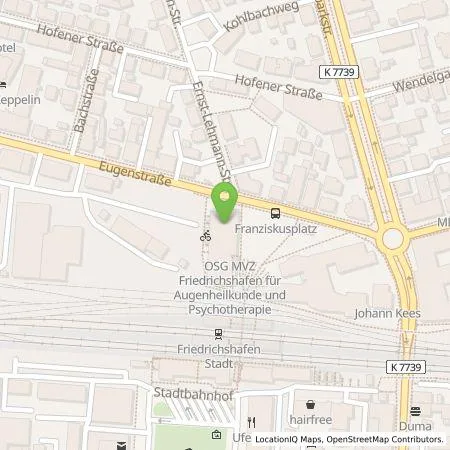 Standortübersicht der Tankstelle STADTWERK MOBILITY PLUS GmbH & Co. KG in 88045 Friedrichshafen