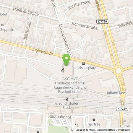 Standortübersicht der Tankstelle STADTWERK MOBILITY PLUS GmbH & Co. KG in 88045 Friedrichshafen