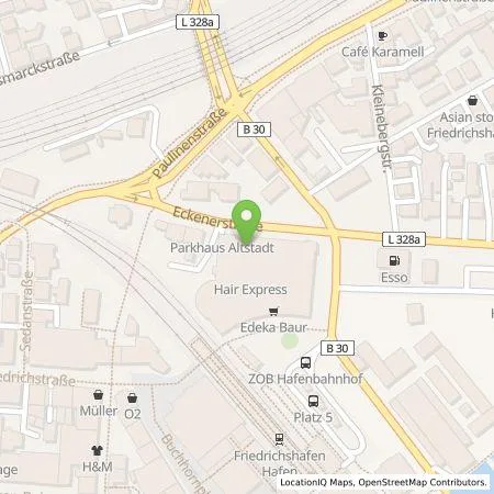 Standortübersicht der Tankstelle STADTWERK MOBILITY PLUS GmbH & Co. KG in 88046 Friedrichshafen