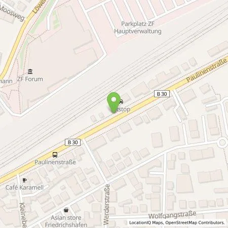 Standortübersicht der Tankstelle STADTWERK MOBILITY PLUS GmbH & Co. KG in 88046 Friedrichshafen