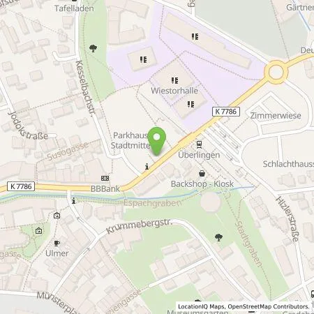 Standortübersicht der Tankstelle STADTWERK MOBILITY PLUS GmbH & Co. KG in 88662 Überlingen