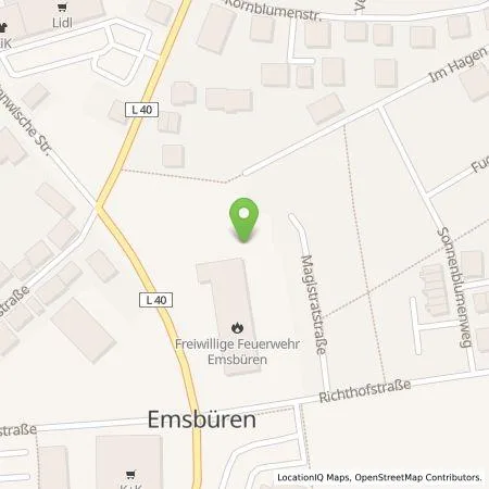 Standortübersicht der Tankstelle Stadtwerke Schüttorf - Emsbüren GmbH in 48488 Emsbüren