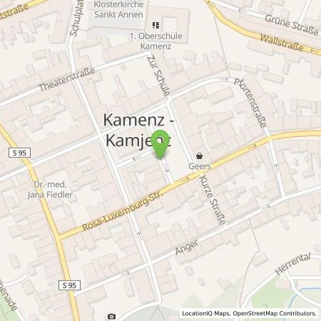 Standortübersicht der Tankstelle E&L Energie und Ladepunkte GmbH in 01917 Kamenz