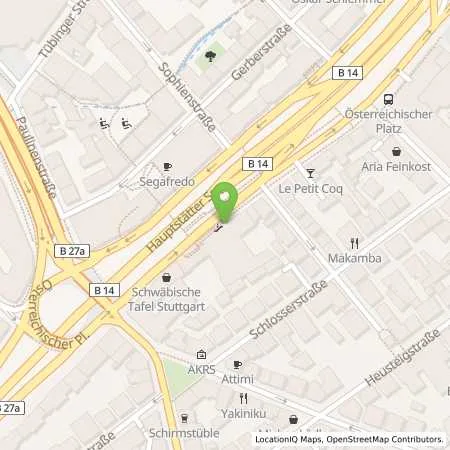 Standortübersicht der Tankstelle EnBW mobility+ AG und Co.KG in 70178 Stuttgart