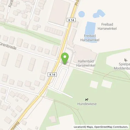 Standortübersicht der Tankstelle Stadtwerke Versmold GmbH in 33428 Harsewinkel