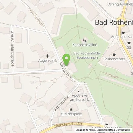 Standortübersicht der Tankstelle Stadtwerke Versmold GmbH in 49214 Bad Rothenfelde