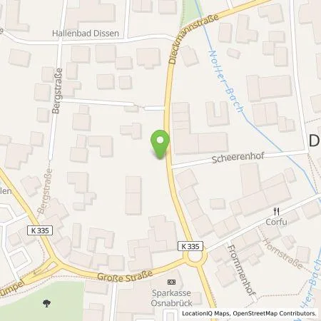 Standortübersicht der Tankstelle Stadtwerke Versmold GmbH in 49201 Dissen