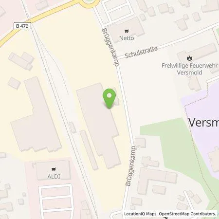 Standortübersicht der Tankstelle Stadtwerke Versmold GmbH in 33775 Versmold