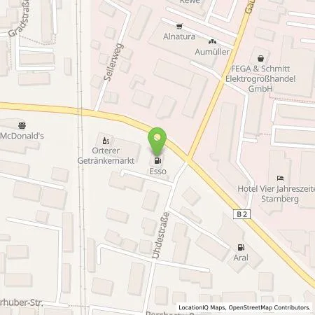 Standortübersicht der Tankstelle Jolt Energy GmbH in 82319 STARNBERG