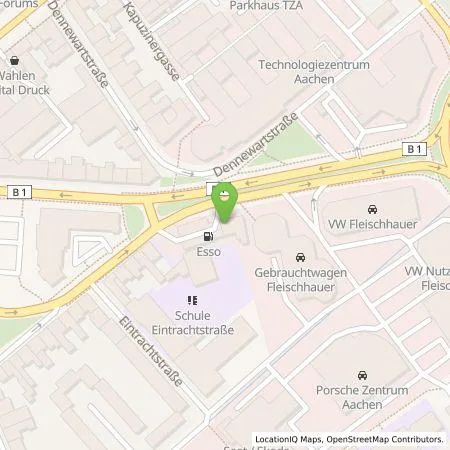 Standortübersicht der Tankstelle Acemo GmbH in 52068 AACHEN