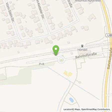 Standortübersicht der Tankstelle Stadtwerke Tecklenburger Land GmbH & Co. KG in 48477 Hörstel